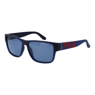 Blaue Plastiksonnenbrille