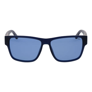 Blaue Plastiksonnenbrille