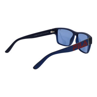 Blaue Plastiksonnenbrille