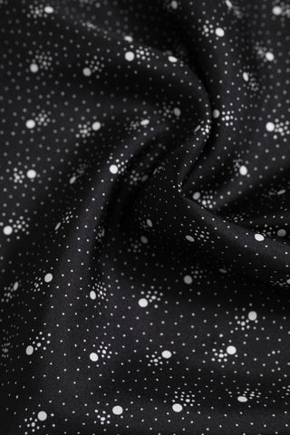 Pañuelo cuadrado para hombre estampado en blanco y negro