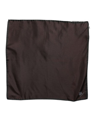 Brown DG Krone Seidenquadrat Herren Foulard Schal