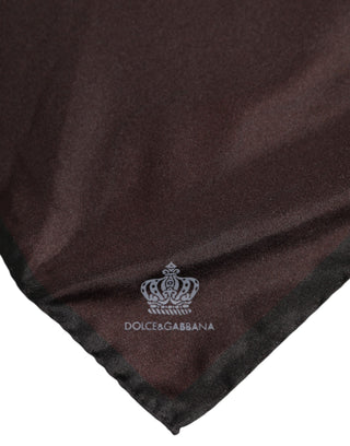 Brown DG Krone Seidenquadrat Herren Foulard Schal