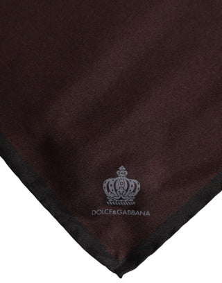 Brown DG Krone Seidenquadrat Herren Foulard Schal