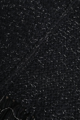 Black Cashmere Neck Warmer Wrap Shawl Scarf