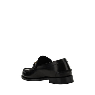 Mocasines slip-on de piel de becerro negra Bos Taurus