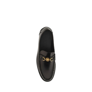 Mocasines slip-on de piel de becerro negra Bos Taurus