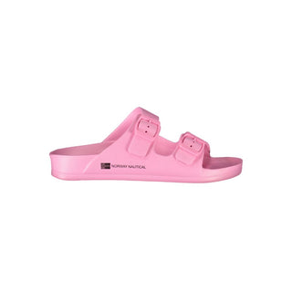 Zapatilla de plástico rosa para mujer