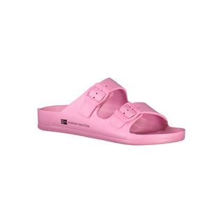 Zapatilla de plástico rosa para mujer