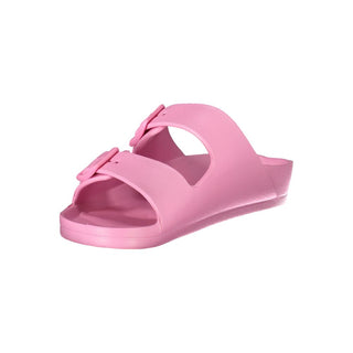 Zapatilla de plástico rosa para mujer