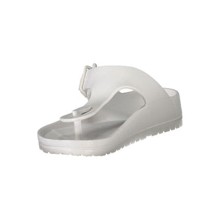 Weiße Damen-Plastik-Ciabatta