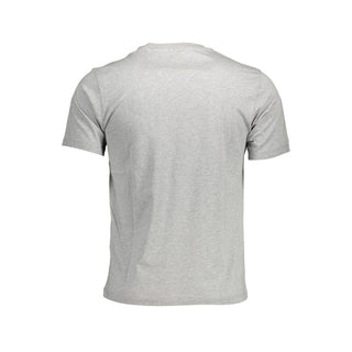 Camiseta de algodón gris para hombre