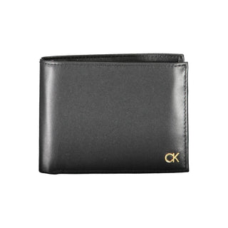 Cartera de hombre de cuero negro