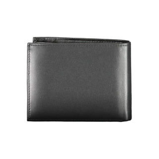 Cartera de hombre de cuero negro