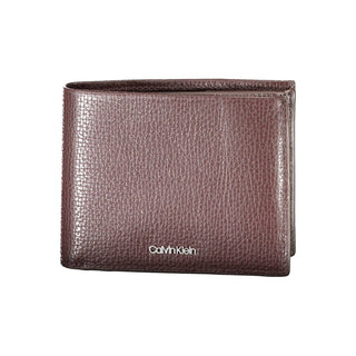 Cartera para hombre de cuero marrón