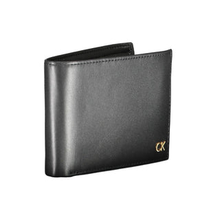 Cartera de hombre de cuero negro