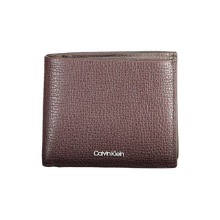 Cartera para hombre de cuero marrón