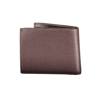 Cartera para hombre de cuero marrón
