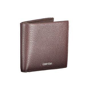 Cartera para hombre de cuero marrón
