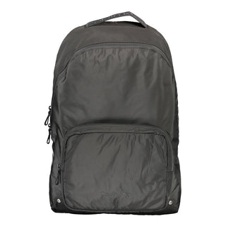 Mochila para hombre de poliéster reciclado negro