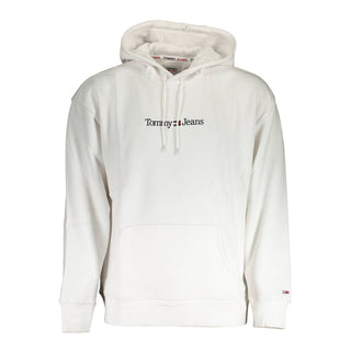 Weißer Baumwollpullover für Herren