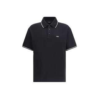 Camiseta polo de algodón negra