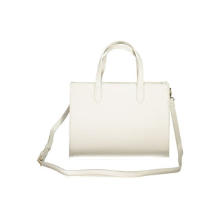 Bianco Polyurethane Women Bag