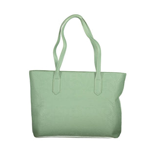 Bolso de mano para mujer de poliuretano verde
