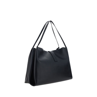 Bolso de mano de cuero de becerro negro Bos Taurus
