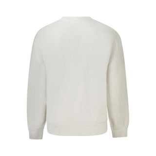 White Cotton Men's Sweatshirt