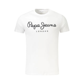 Weißes Baumwoll-Herren-T-Shirt