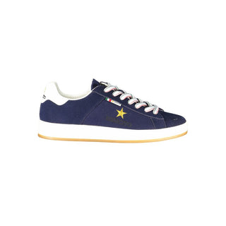 Blaue Herren-Sneaker aus Polyurethan