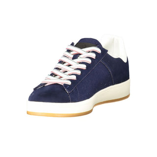 Zapatilla deportiva azul de poliuretano para hombre