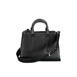 Bolso de mano para mujer de poliéster negro