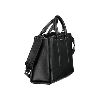 Bolso de mano para mujer de poliéster negro