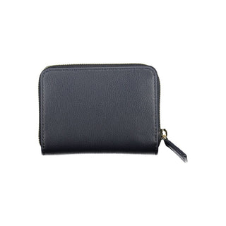 Damen-Geldbörse aus blauem Polyester