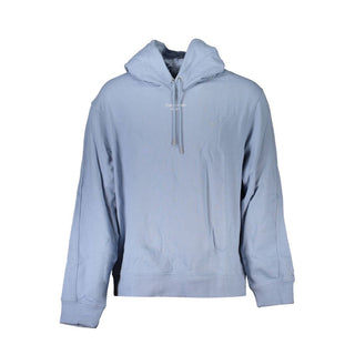 Sudadera para hombre de algodón azul celeste