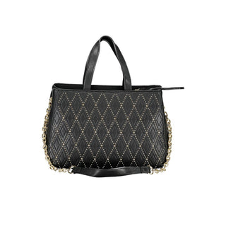 Nero Poliuretano Donna Bag with Adjustable and Removable Strap