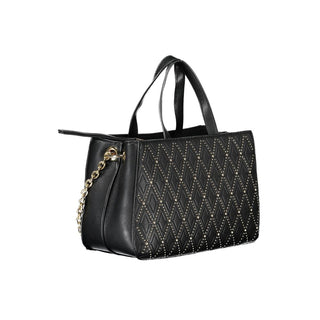 Nero Poliuretano Donna Bag with Adjustable and Removable Strap