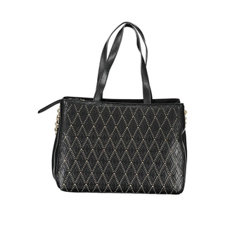 Bolso de mujer de poliuretano negro  