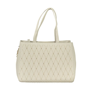 Bianco Damen-Polyurethan-Tasche mit zwei Henkeln und Kettenriemen