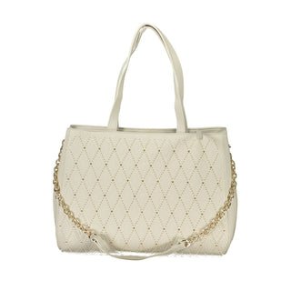 Bianco Damen-Polyurethan-Tasche mit zwei Henkeln und Kettenriemen
