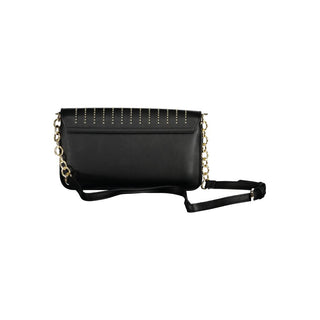 Bolso negro de poliuretano para mujer  