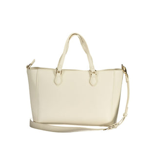 White Polyurethane Womens Bag with Handles