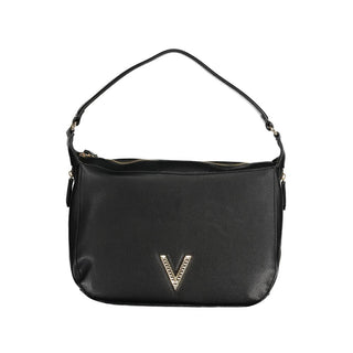 Bolso negro de poliuretano para mujer  