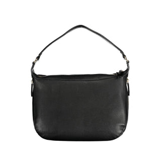 Bolso negro de poliuretano para mujer  