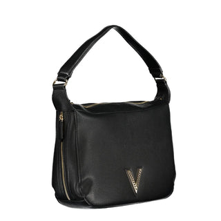 Bolso negro de poliuretano para mujer  