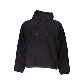 Sudadera negra de poliéster para hombre