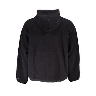 Sudadera negra de poliéster para hombre