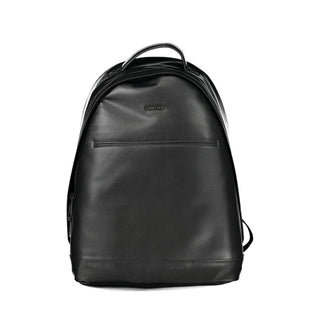 Mochila negra de poliéster para hombre