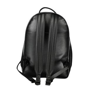 Mochila negra de poliéster para hombre